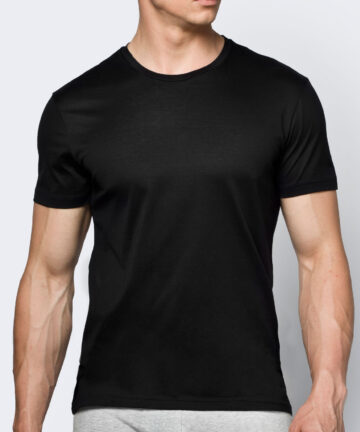 T-shirt męski Atlantic BMV-048 czarny