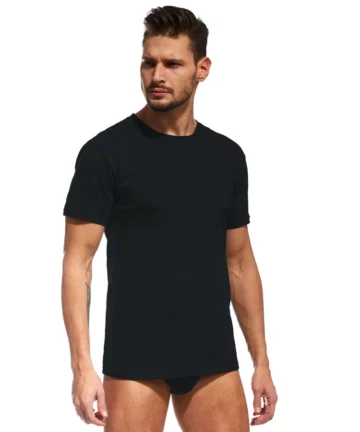 T-shirt męski Cornette Authentic 202 NEW czarny