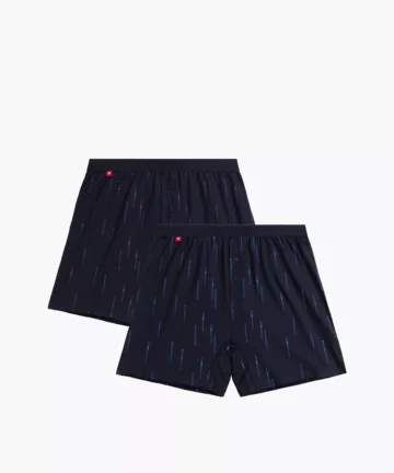 Bokserki Atlantic luźne 2MBX-074-GRANATOWY, 2-pak, granatowe