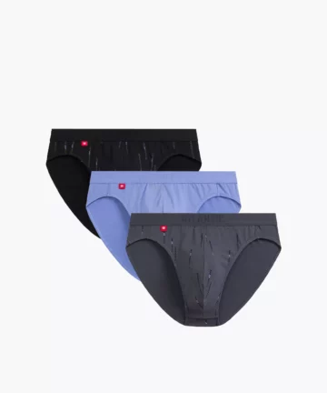 Slipy Atlantic sport 3MP-193-CZA/DENJ/GRF, 3-pak, czarne/denim/grafit