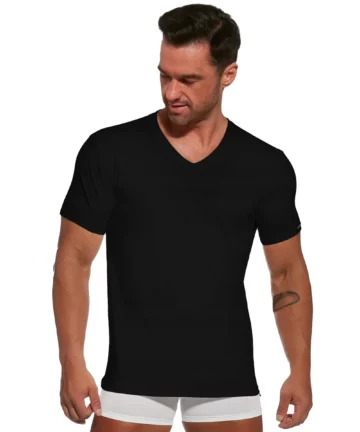 T-shirt męski Cornette 201 New czarny
