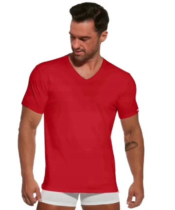 T-shirt męski Cornette 201 New czerwony