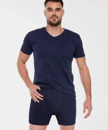 T-shirt męski Cornette 201 New granatowy