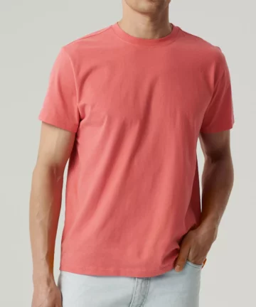 T-shirt męski Atlantic  NMT-033 koralowy