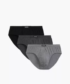 Slipy Classic Atlantic 3BMP-006-CZA/SZM/SZMC, 3-pak, czarne/szare/ciemne szare