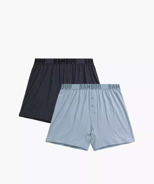 2-PACK Bokserki męskie luźne Atlantic 2MBX-076-NIE/GRF