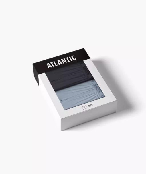 2-PACK Bokserki męskie luźne Atlantic 2MBX-076-NIE/GRF - obrazek 4