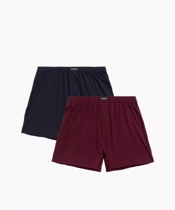 2-PACK Bokserki męskie luźne Atlantic 2MBX-054-CAB/GRA
