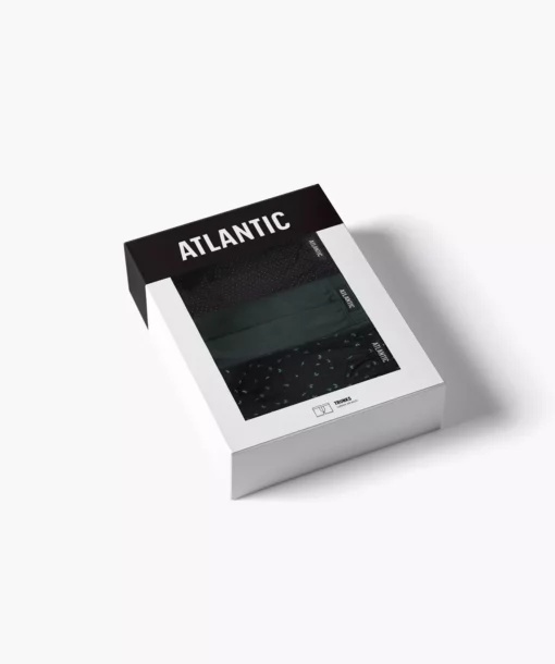 3-PACK Bokserki męskie Atlantic 3MH-196-CZA/SZG/CZA - obrazek 8