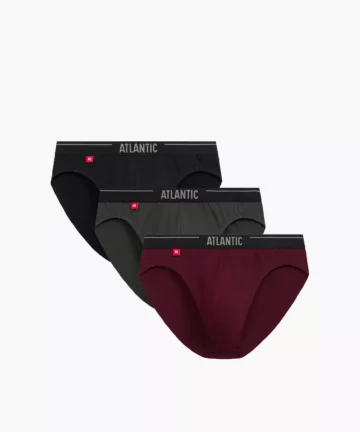 3-PACK Slipy męskie Atlantic sport 3MP-094-FIOC/CZA/KHAC