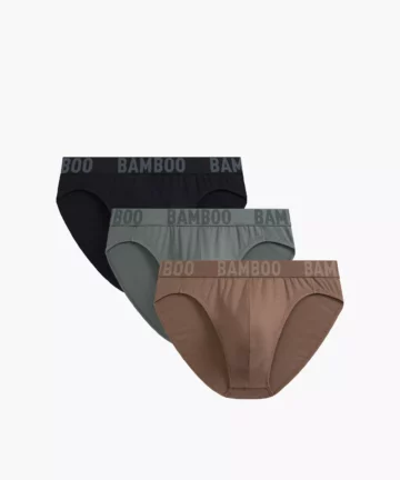 3-PACK Slipy męskie Atlantic sport 3MP-199-KHAJ/CZA/BEZ