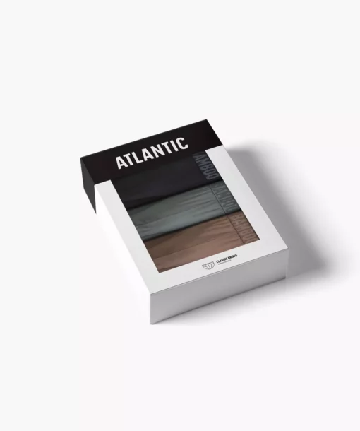 3-PACK Slipy męskie Atlantic sport 3MP-199-KHAJ/CZA/BEZ - obrazek 4