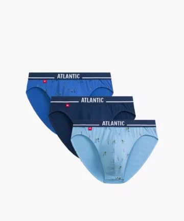 3-PACK Slipy męskie Atlantic sport 3MP-196-NIEJ/NIE/NIEC