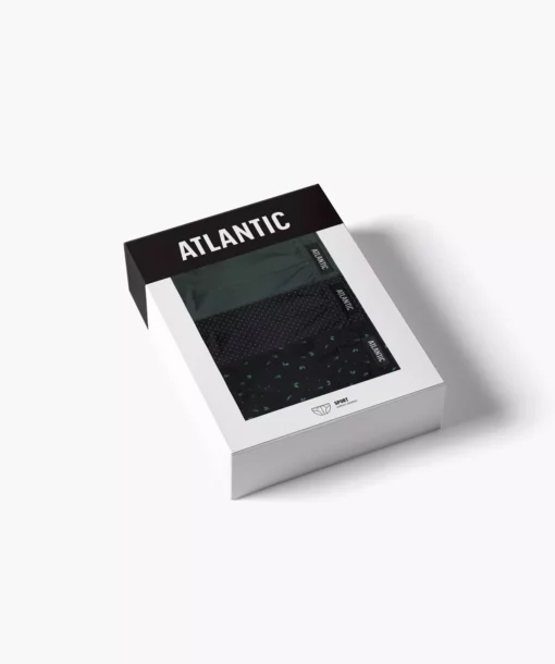 3-PACK Slipy męskie Atlantic sport 3MP-178-CZA/SZG/CZA - obrazek 8