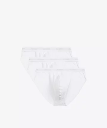 3-PACK Slipy męskie Atlantic tanga 3BMP-1582-BIAŁY
