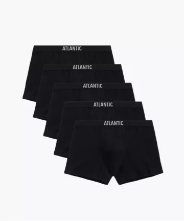 5-PACK Bokserki męskie Atlantic 5BMH-011-CZARNY