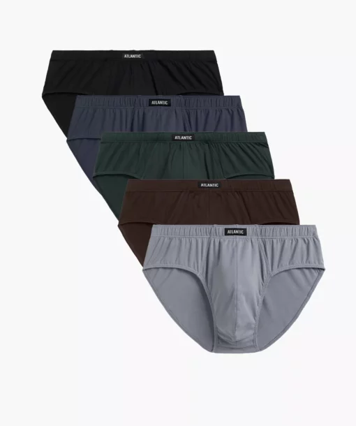 5-PACK Slipy męskie Atlantic classic 5SMP-003-GRF/SZA/CZA/SZG/KAW