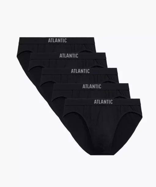 5-PACK Slipy męskie Atlantic Sport 5BMP-094-CZARNY