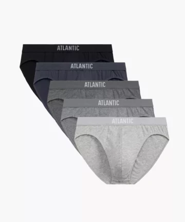 5-PACK Slipy męskie Atlantic Sport 5BMP-094-CZA/SZM/SZMC/SZMJ/GRF