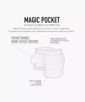 Alternative view of Bokserki męskie Atlantic Magic Pocket BMH-1200-BIAŁY