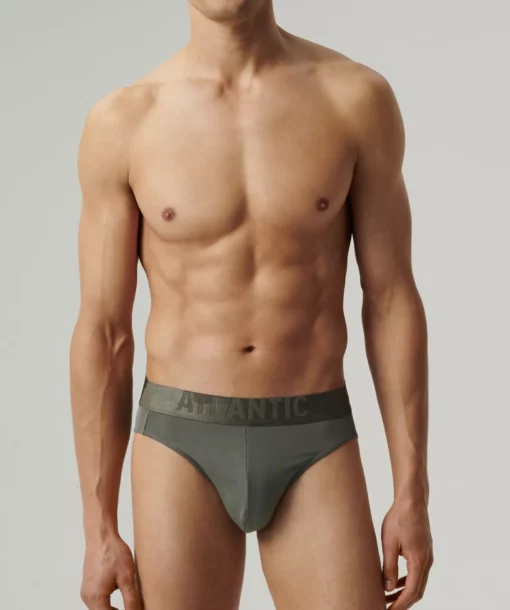 Slipy męskie Atlantic sport MP-1585-KHAKI