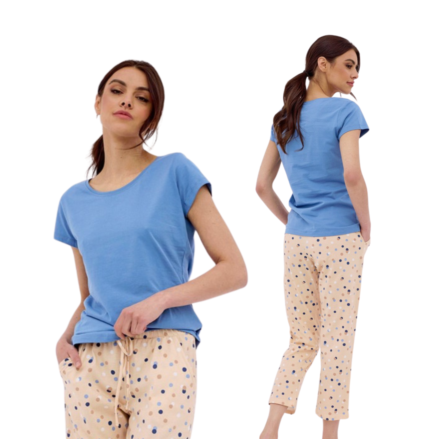 Piżama damska Cornette 847/402 Missy niebieska