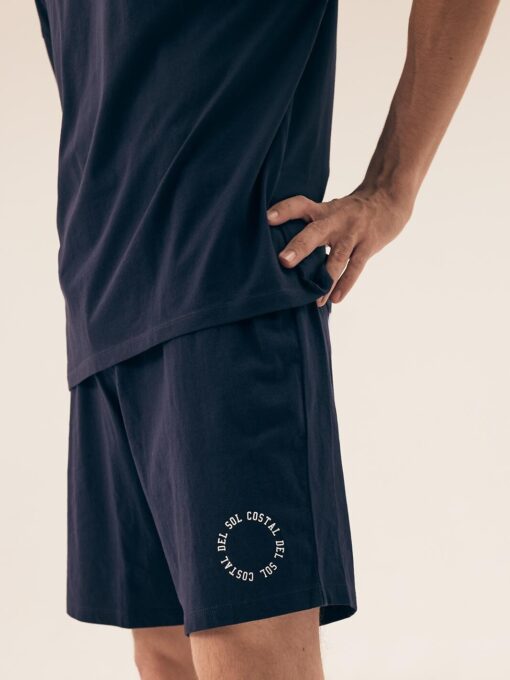 Piżama męska Henderson 42605 Sol navy krótka bawełna - obrazek 5