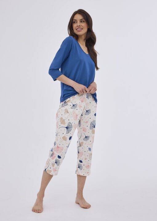 Piżama damska CORNETTE PD-841/391 GINA jeans - obrazek 2