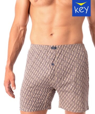 Bokserki męskie KEY MXC-821 B24 3XL-4XL brąz
