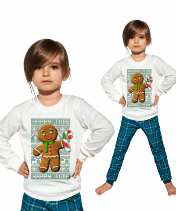 Piżama dziewczęca Cornette KD-594/171 Cookie 3 ecri