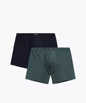 2-PACK Bokserki męskie Atlantic długie 2MH-173-ZIEC/GRA bawełniane
