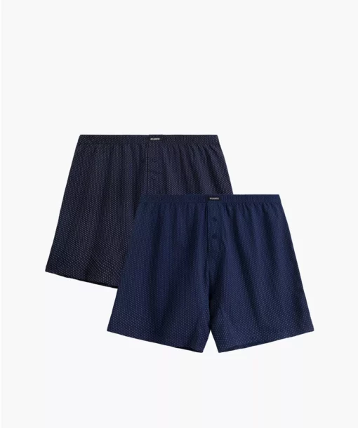 2-PACK Bokserki męskie Atlantic luźne 2MBX-079-COB/NIEC bawełniane