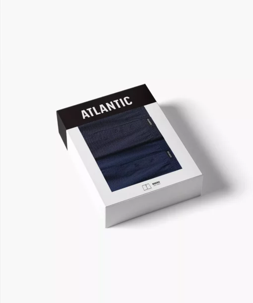 2-PACK Bokserki męskie Atlantic luźne 2MBX-079-COB/NIEC bawełniane - obrazek 4