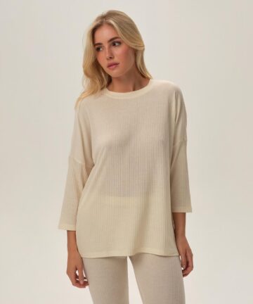 Piżama damska Henderson Laides 42706 Frau 3/4 cream