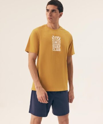 Piżama męska Henderson 42600 Sun yellow bawełniana
