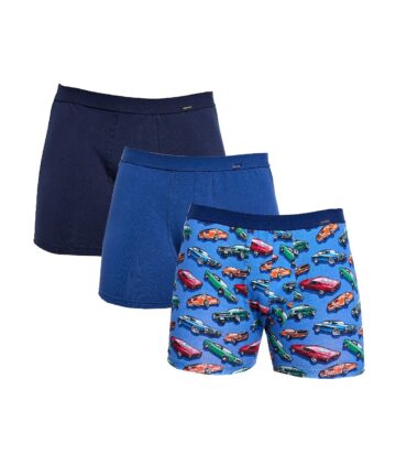 3-PACK Bokserki męskie bawełniane Cornette 946/02 multicolor