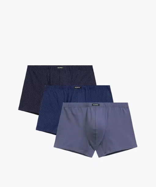 3-PACK Bokserki męskie Atlantic 3MH-218-COB/DEN/NIEC bawełniane