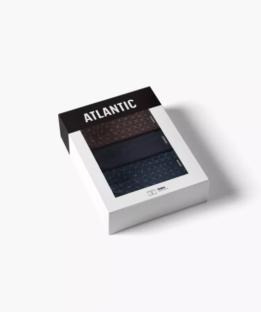 3-PACK Bokserki męskie Atlantic 3MH-216-GRAJ/ZGRA/BRO bawełniane - obrazek 4