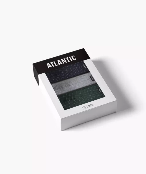 3-PACK Bokserki męskie Atlantic 3MH-216-GRA/SZM/ZIEC bawełniane - obrazek 4