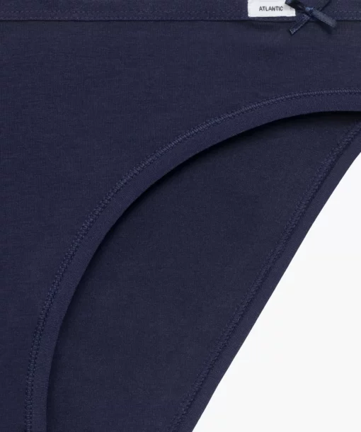 3-PACK Figi damskie Atlantic bikini 3CLP-001-ROSC/WIN/GRA bawełniane - obrazek 5