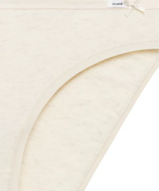 3-PACK Figi damskie Atlantic bikini 3CLP-001-BEZ/BEZM/ZIEJ bawełniane - obrazek 4