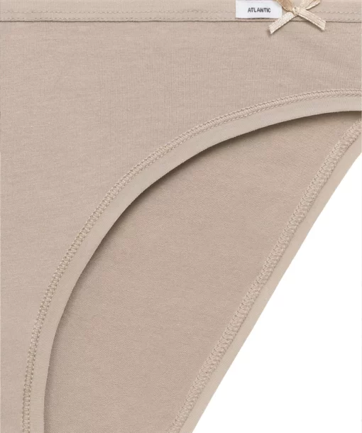 3-PACK Figi damskie Atlantic bikini 3CLP-001-BEZ/BEZM/ZIEJ bawełniane - obrazek 5