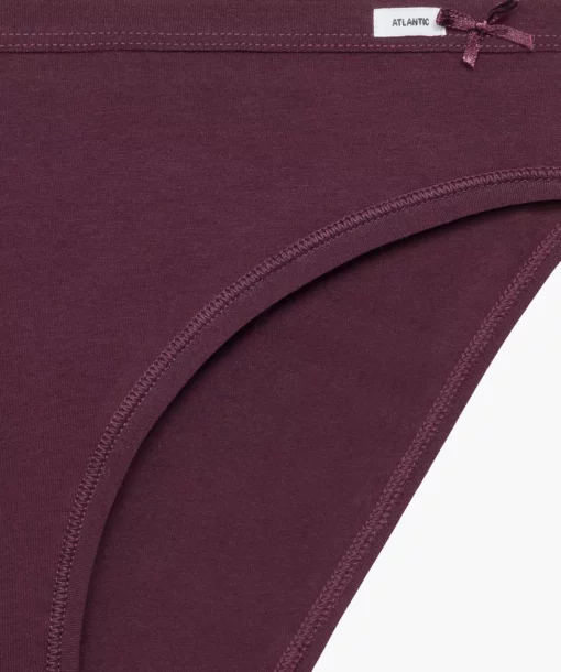 3-PACK Figi damskie Atlantic bikini 3CLP-001-ROSC/WIN/GRA bawełniane - obrazek 4