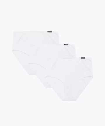 3-PACK Figi damskie Atlantic Maxi 3BLP-604-BIAŁY bawełniane