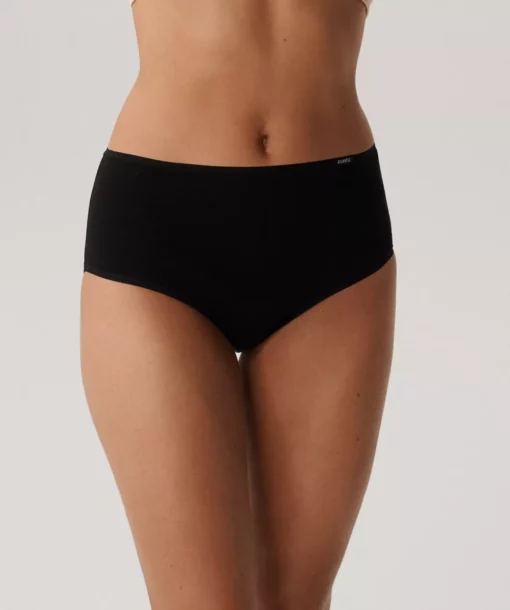 3-PACK Figi damskie Atlantic Maxi 3BLP-604-CZARNY bawełniane - obrazek 2