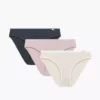 3-PACK Figi damskie Atlantic sport 3CLP-002-GRF/ROS/BEZ bawełniane