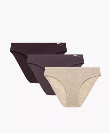 3-PACK Figi damskie Atlantic sport 3CLP-002-BEZC/WIN/FIOJ bawełniane