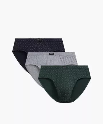 3-PACK Slipy męskie Atlantic Classic 3MP-205-GRA/SZM/ZIEC bawełniane