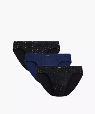 3-PACK Slipy męskie Atlantic Sport 3MP-204-CZA/NIEC/CZA bawełniane