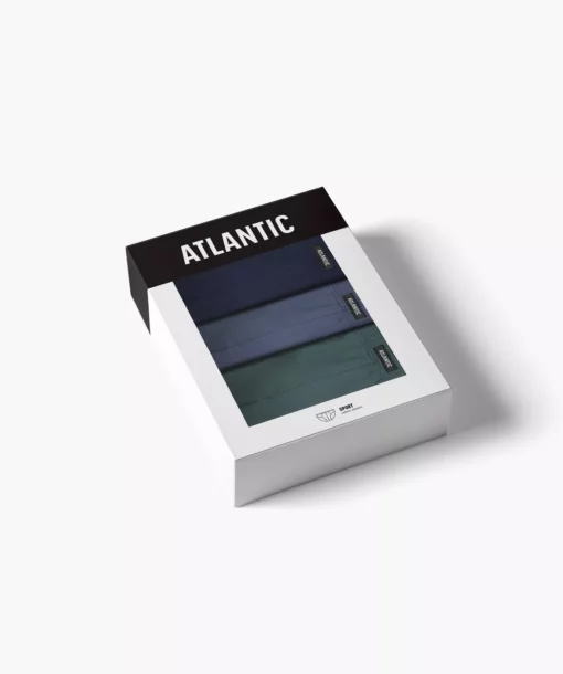 3-PACK Slipy męskie Atlantic Sport 3MP-132-COB/DEN/ZIEC bawełniane - obrazek 4